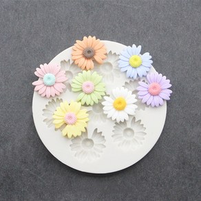 제이앤메이드 미니 데이지 7구 2.5cm 수제몰드