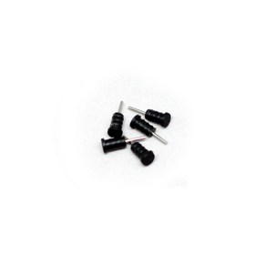 USB 보호캡 이어폰 5핀 8핀 C타입 보호마개 아이폰 갤럭시탭 맥북 프로 커넥터 RJ45 먼지마개, 아이폰용 이어폰 보호캡 5개입 블랙, 1세트