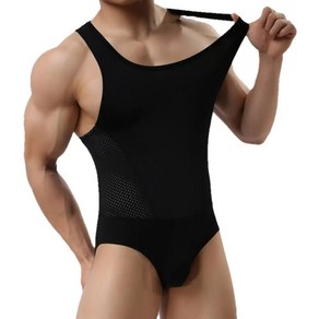 바디쉐이프 올인원 뽕 용감한 사람 통기성 메쉬 바디 수트 남자 Shapers Leotard 남성 빌딩 Singlet Underwear Shapewear for Men Vest