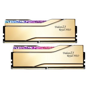 [G.SKILL] DDR5 PC5-51200 CL30 TRIDENT Z5 ROYAL NEO 골드 [32GB (16GB*2)] (6400)