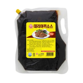 (무)오뚜기파우치데리야끼C소스 2kgX5개, 2kg, 5개