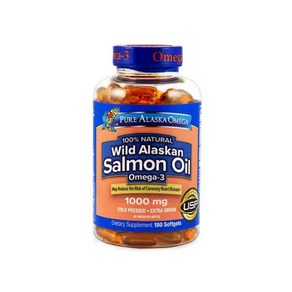 퓨어알래스카 와일드알래스카 살몬오일 1000mg 180정/ Pue Alaskan Omega Wild Alaskan Salmon Oil 180gel, 180정, 1개