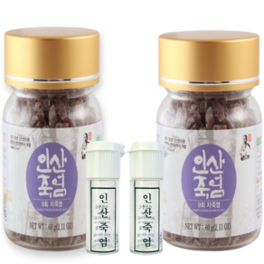 인산죽염 최은아박사 9회구운 자죽염 고체, 2개, 60g