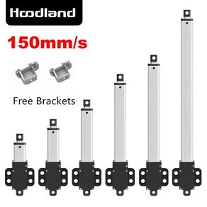 선형 엑츄에이터 리니어모터 전동실린더 소형 캐비닛 창문 오프너 로비트용 전기 프리 브래킷 포함 DC6V 12V 24V 150 mmS 200mm 힘 15kg