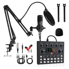 Squaock 오디오 음향 믹서 팟캐스트 장비 번들 올인원 Podcast Equipment Bundle A V3