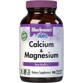 BlueBonnet Calcium Citate Plus Magnesium Vegetaian Capsules 90 Count, 90정, 1개