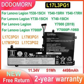 Lenovo Legion Y530-15ICH Y540-15IRH Y540-17IRH Y730-15ICH Y740-15ICH Y7000 (2019) Y7000P-1060 노트북 배터, 1개