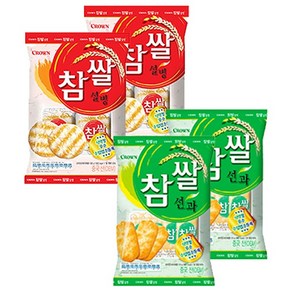 크라운 참쌀선과 253g * 2 + 참쌀설병 270g * 2 세트, 1세트