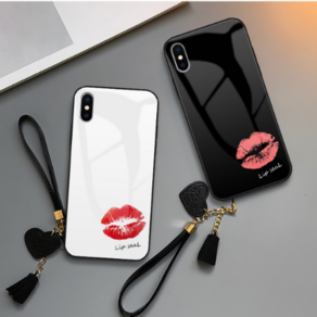 갤럭시 노트10플러스 노트10 케이스 매력 입술 유광 테슬 스트랩 폰케이스 galaxy note10 plus lips stap case 우꾸모 핸드폰 휴대폰케이스