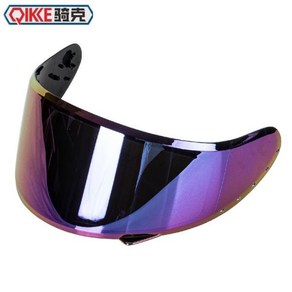 QKE QIKE 헬멧 실드 QIKE 풀 페이스 유리, 03 coloful shield