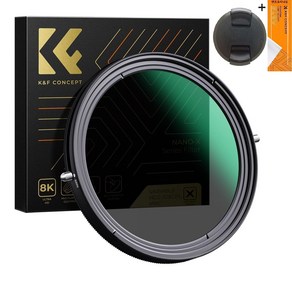 K&F Concept 52mm NANO-X 가변 ND2-ND32+CPL 2-in-1 필터 렌즈크리너융/캡포함 Fader ND2-32+CPL Filter + Cap/Cloth