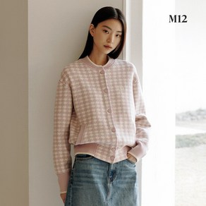 M12 25SS 여성 울블렌디드 니팅 보머 점퍼