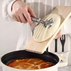 도삭면 칼 면 나이프 칼국수 스테인레스 국수 커터 면뽑기 중식요리, A. 반죽칼1+나무패널