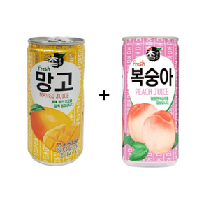 참맑은 망고 (30개) + 참맑은 복숭아 (30개), 60개, 175ml