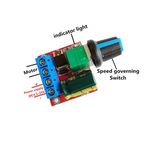 모터 속도 컨트롤러 모듈 DCDC 조절식 조절기 제어 거버너 스위치 24V 5A 90W PWM 12V DC 4.5V28V, 1개