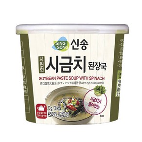 신송 시원한 시금치 된장국 10초 간편 즉석 컵 10개, 100g, 2개