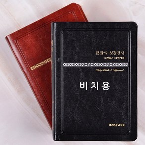 큰글씨 성경전서(검정)(NKR73THU/중)(새찬송가)(개역개정)(색인), 대한기독교서회