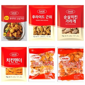 사세 순살치킨 외 5종, 1kg, 1개