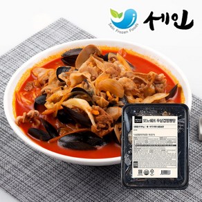 차돌 우삼겹 해물 얼큰 짬뽕탕 밀키트, 1개, 510g