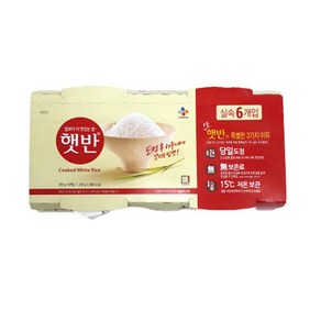 햇반 200Gx6입백설, 200g, 6개