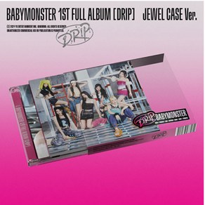 개봉앨범 포토카드 없음  베이비몬스터 (BABYMONSTER) - 1st FULL ALBUM DRIP (JEWEL CASE Ve.)