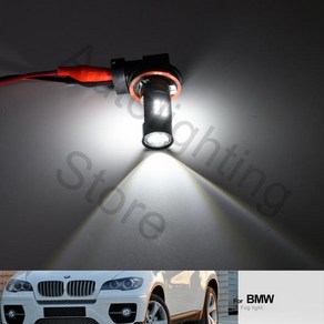 LED 안개등 DRL 주간 전구 Canbus H8 H11 램프 전조등 12V BMW X6 E71 F16 에 호환, 1개, 02 WHITE