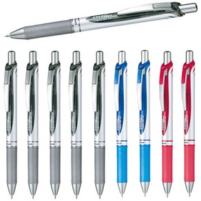 Pentel 에너겔 노크식 볼펜 BLN75 / BL77 세트, BL77 0.7 흑6+청2+적2개  총10개 세트