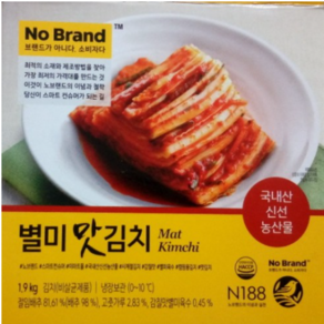 노브랜드 별미 맛김치1.9KG 종이박스포장