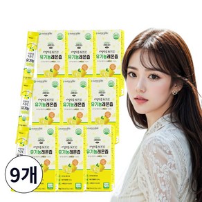 [비타민365] 유기농 레몬즙 원액 100% 스틱 NFC 착즙 레몬수 식약처인증 HACCP, 9개, 280g