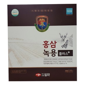 일화 홍삼 녹용플러스 6년근 홍삼농축액 70ml x 30포 홍삼 진액 명절선물, 1개, 2.1L