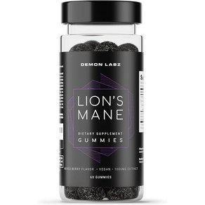 Lion's Mane Gummies - 1000mg Lions Mane Mushoom Extact - Helps Maintain Memoy Enegy & Focus - 60, Lion's Mane Gummies - 1000mg L, 1개