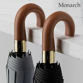 Monarch 원목 손잡이 고급형 자동 우산 양산