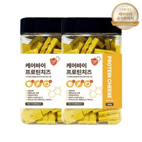 케어바이 강아지 가수분해간식 프로틴치즈간식 알러지 노즈워크트릿, 350g, 2개, 유청단백