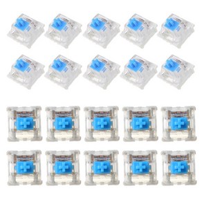 10pcs 3 핀 기계 키보드 블루 스위치 체리 MX 키보드 테스터 키트 60G 힘 PCB 장착