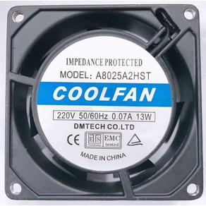 HB8025HA2ST/구A8025A2HST/COOLFAN/쿨팬/쿨러/AC 220V/13W/슬리브베어링/철망 코드선 포함, 1개