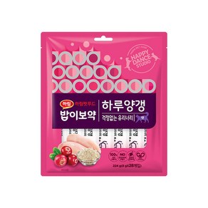 하림펫푸드 밥이보약 캣 하루양갱 간식 걱정없는 유리너리 28p, 닭고기, 224g, 2개