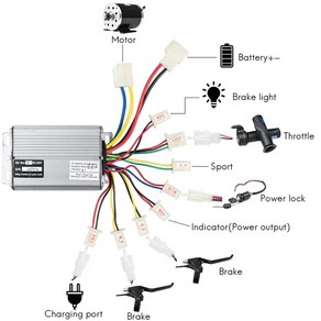 전기자전거 컨트롤러 브레이크패트 전기 자전거 컨트롤러 36V 48V 800W 1000W 30A DC 스쿠터 스케이트 보