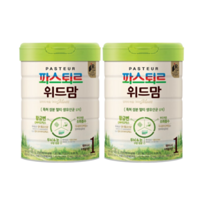 [리뉴얼] 파스퇴르 위드맘 1단계 (초록이) 750g, 2개