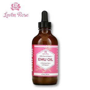 Leven Rose 에뮤오일 안티에이징 피부회복 118ml Emu Oil 100% Skin Moistuize, 1개