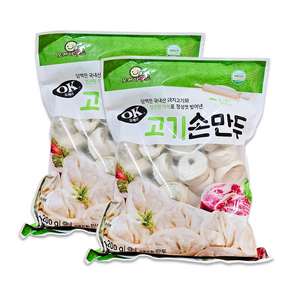 아무때나 먹기 좋은 맛있는 고기손만두 정성껏 만든 푸드짱, 1.2kg, 2개