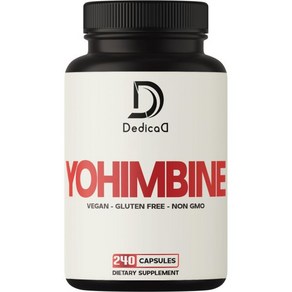 DEDICAD DIVELAD Yohimbine Hcl 240캡슐 기능 근육 머슬 업 에너지 생산 신체 관리 사전 운동, 1개, 240정