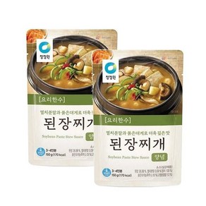 청정원 요리한수 된장찌개양념, 2개, 150g