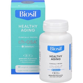 Biosil Healthy Aging - 30 Capsules - Beauty Vitality & Thyoid Suppot - with Patented ch-OSA & Sele, 1개, 30정