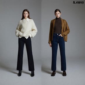 에이앤비 24 FW 릴렉스 니팅 기모 여성 데님 2종 SDGW