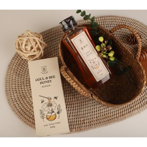 [꿀앤비] 천연벌꿀 국내산 100% 아카시아꿀 500g 단품, 1개, 1정