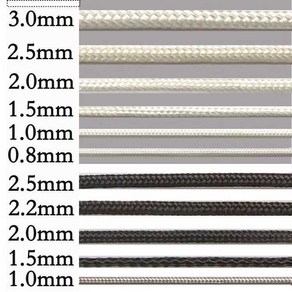 블라인드 버티컬 커튼 모기장 나일론 손잡이 끈 줄 로프 교체 1mm 2mm 3mm, 4mm화이트10m, 1개