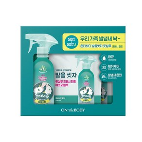 온더바디 풋샴푸 프레시 민트 510ml+리필 1000ml, 1세트