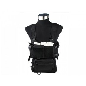 [TMC] Modula Lightweight Chest Rig(BK) 티엠씨 모듈러 라이트 웨이트 체스트 리그 로우 프로파일 블랙