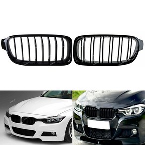 BMW 3시리즈 F30그릴 키드니 M퍼포먼스 블랙, M타입 카본룩(두줄), F30