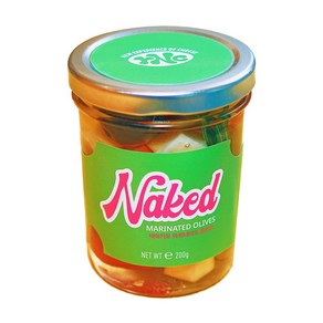 NAKED 마리네이드 올리브 절임 와인 안주/집들이/홈파티, 200g, 1개